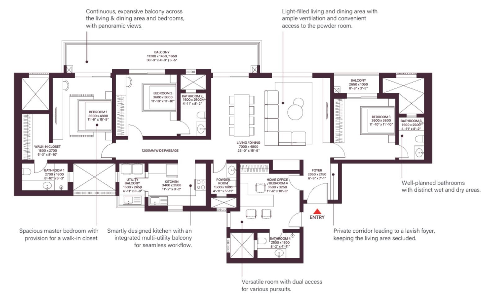 Krisumi The Forest Reserve 4 BHK Luxury Apartments